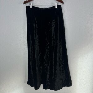Vintage Double D Ranch Western Crushed Velvet Tiered Midi Skirt Size Medium